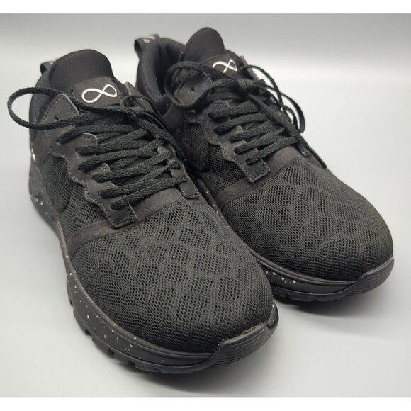 Infinity Raine Shoes - Infinity Women's Fly Black Speckled Athletic Shoes 6.5 Antimicrobial Nurse Chef
